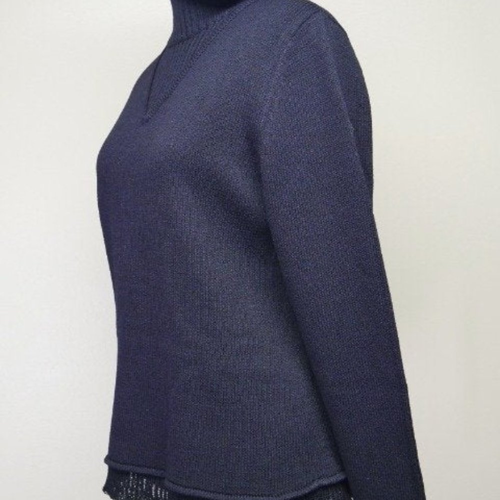 Baobei Black Wool Blend w/Lace Sweater - Picture 5 of 8